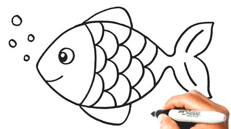 Fish Drawing For Beginners .